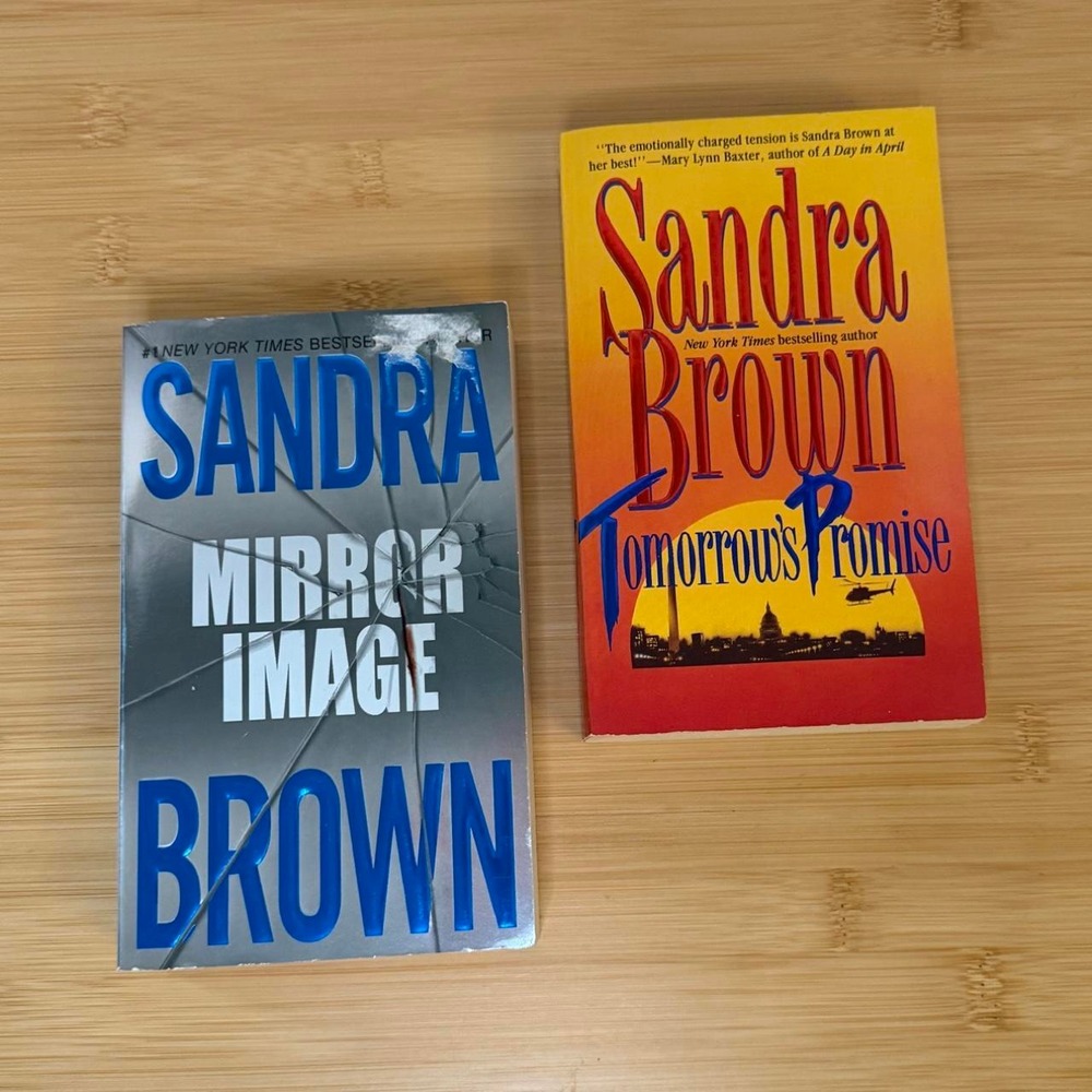 Sandra Brown books - Mirror Image and Tomorrow's Promise